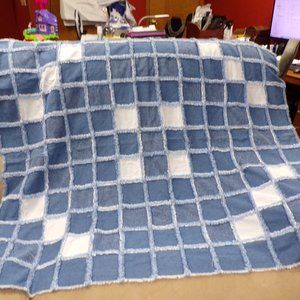 Handmade Hippie Denim Patchwork Blanket Home Decor 51"X45"